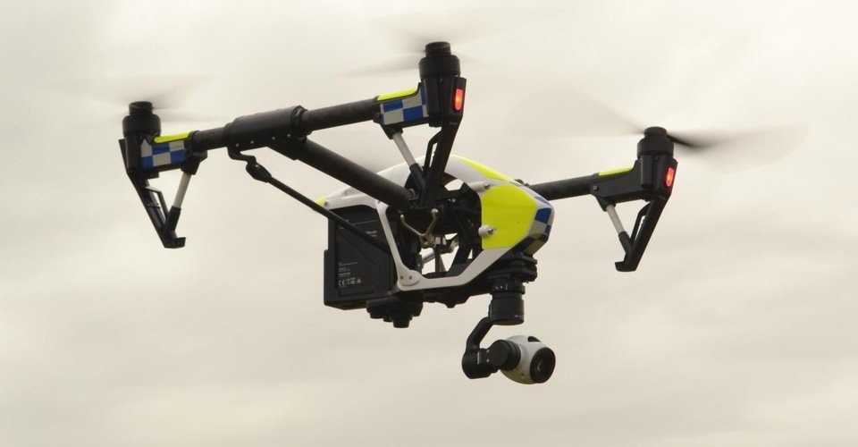 police uk devon cornwall dorset politie dji inspire 1 drone quadcopter 2015