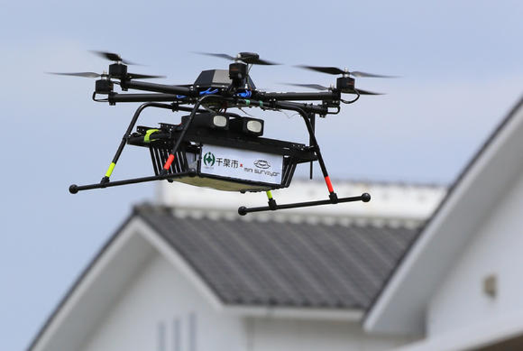 Japan start test met bezorgdrones boven woonwijken in Chiba