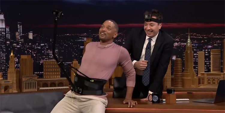 Will Smith vliegt met DJI Mavic Pro drone tijdens de Tonight Show